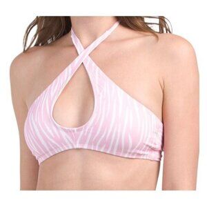 BCBGeneration Women's Convertible Bra Bikini Swimsuit Top Size S Pink NWT $66